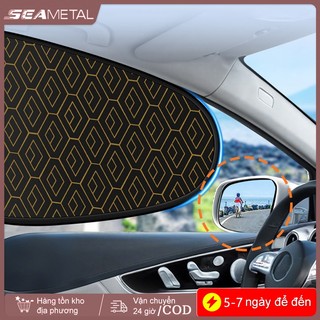 SEAMETAL Tấm che nắng cửa sổ ô tô Rèm hấp phụ cách nhiệt Có thể gập lại Mặt trước ô tô Bên cửa sổ Tấm che nắng Vỏ bảo vệ chống nắng nhiệt