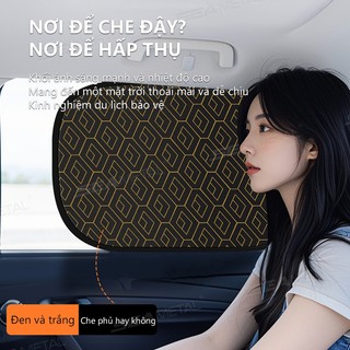 SEAMETAL Tấm che nắng cửa sổ ô tô Rèm hấp phụ cách nhiệt Có thể gập lại Mặt trước ô tô Bên cửa sổ Tấm che nắng Vỏ bảo vệ chống nắng nhiệt