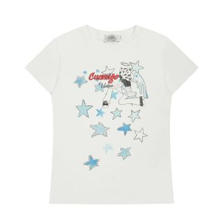 HIIXIIVI Áo thun 100% cotton cổ tròn dành cho nữ, thoải mái và có độ đàn hồi cao