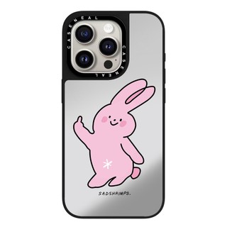 Ốp điện thoại gương hình thỏ hồng CASENEAL Thích hợp cho iPhone 17ProMax 17pro 17 air 16promax 16 15promax 15 14promax 13 13promax Ốp lưng cứng chống rơi thời trang