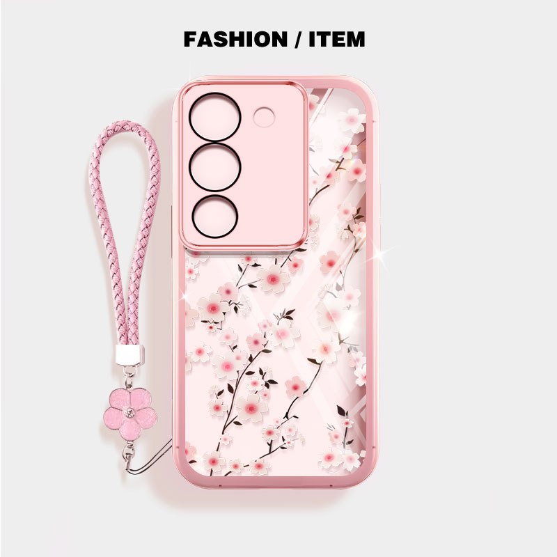 Vỏ Hoa YBD INS Cho Vivo V29E Y200 5G V27 Pro V27E V29 Pro 5G Hoa Anh Đào Thời Trang ulips Mảnh Hoa Nhỏ