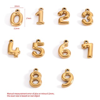 Thép không gỉ mạ vàng 18K chống thấm nước và chống mồ hôi DIY Phụ kiện kỹ thuật số tinh tế