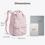 BAGSMART Ba Lô Thường Ngày Du Lịch 14.3inch Ba Lô Laptop Daypack SchoolBag Cao Đẳng Túi Đựng Sách Làm Việc Mặt Sau Máy Tính Dễ Thương Chống Nước — ảnh 2