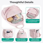BAGSMART Ba Lô Thường Ngày Du Lịch 14.3inch Ba Lô Laptop Daypack SchoolBag Cao Đẳng Túi Đựng Sách Làm Việc Mặt Sau Máy Tính Dễ Thương Chống Nước — ảnh 5