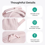 BAGSMART Ba Lô Thường Ngày Du Lịch 14.3inch Ba Lô Laptop Daypack SchoolBag Cao Đẳng Túi Đựng Sách Làm Việc Mặt Sau Máy Tính Dễ Thương Chống Nước — ảnh 6