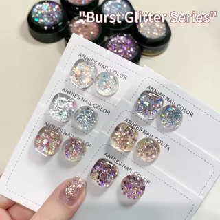 Sơn gel móng tay ANNIES 8g nhũ siêu lấp lánh trang trí móng