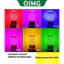 OIMG Bóng đèn LED màu E27 12W Ánh sáng màu hồng Ánh sáng màu đỏ Ánh sáng màu xanh Ánh sáng màu tím Ánh sáng màu vàng Ánh sáng màu xanh 220V