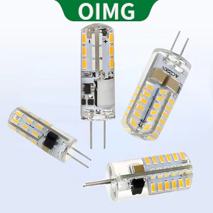 OIMG Bóng đèn LED Giao diện G4 3W 5W 12V 220V Ánh sáng ấm 3000K Ánh sáng trắng 6000K