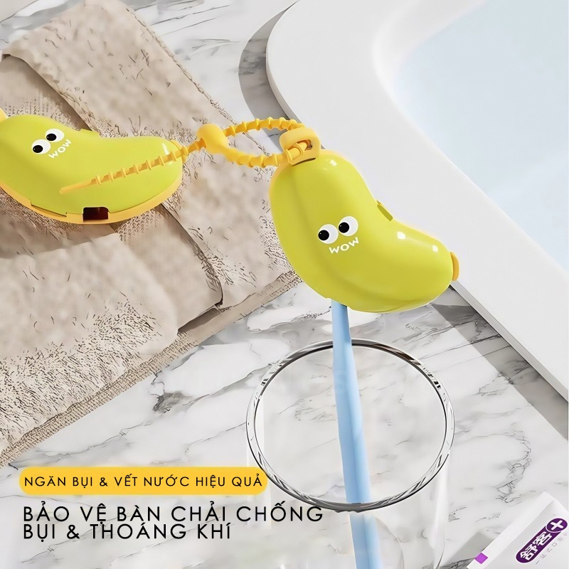 Du Lịch Bàn Chải Đánh Răng Lưu Trữ Chuck Kem Đánh Răng Hộp Đóng Gói Bàn Chải Đánh Răng Di Động Bảo Quản Chống Bụi Bao