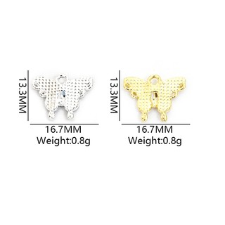 10 Chiếc Mùa Xuân Mùa Hè Tươi Gradient Bướm Nhỏ Giọt Dầu Hợp Kim Quyến Rũ, Màu Sắc Nối Thanh Lịch Bướm Mặt Dây Chuyền Cho DIY Nữ Hàng Ngày & Hẹn Hò Vòng Cổ Bông Tai Vòng Tay Và Hơn Thế nữa