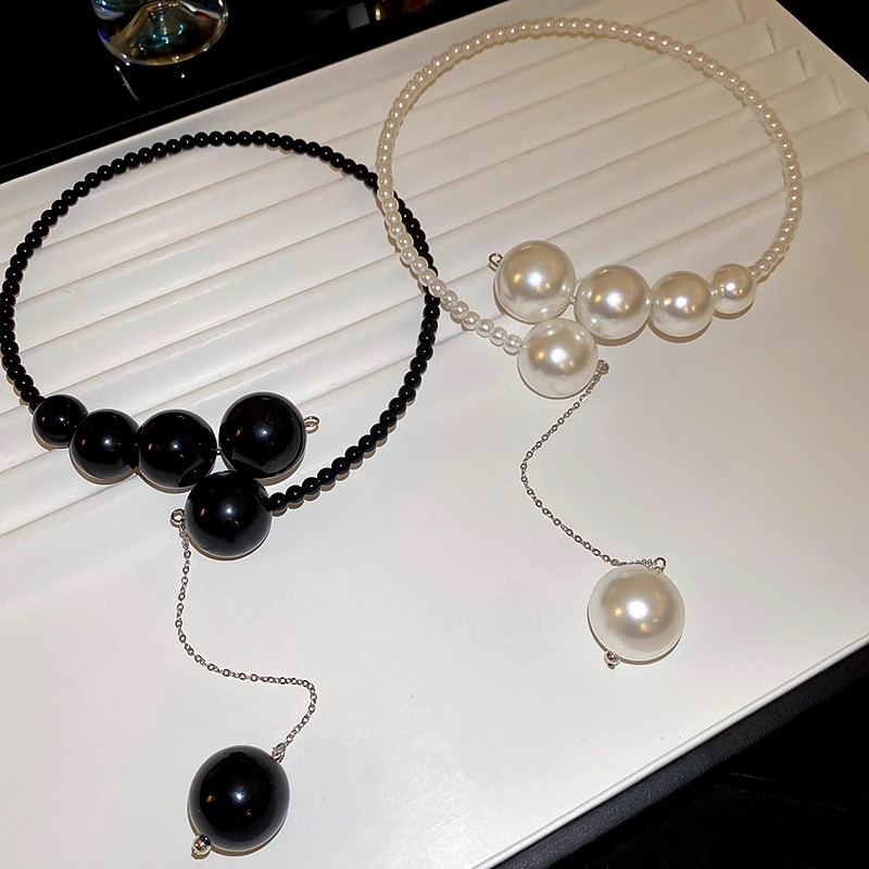 Vòng cổ tua rua đính ngọc trai, vòng cổ nữ mới, sang trọng nhẹ nhàng và cao cấp, vòng cổ choker thích hợp cho mùa hè