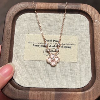 Vòng cổ cỏ may mắn hình hoa Hàn Quốc để trang trí vòng cổ tinh tế thời trang dành cho nữ