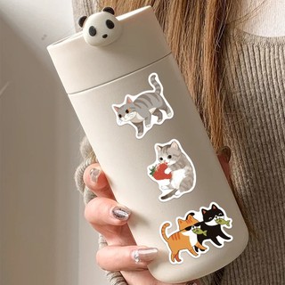 Bộ 50 Kawaii Mèo Dán Động Vật Mèo Con Graffiti Đề Can Hành Lý Điện Thoại DIY Miếng Dán Đồ Chơi Trẻ Em