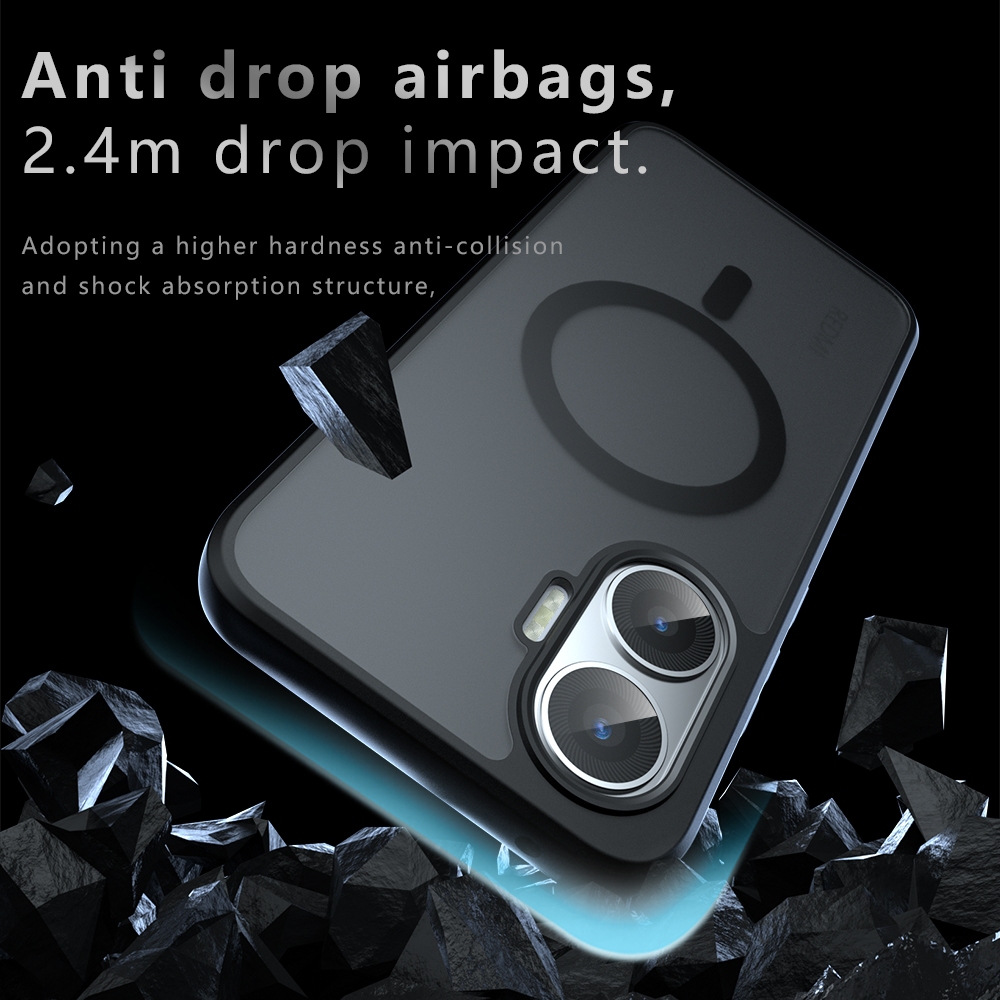 Ốp Cứng Từ Tính Chống Sốc Trong Suốt Cho Xiaomi Poco F7 5G / Redmi Turbo 4 Pro Vỏ Điện Thoại PC