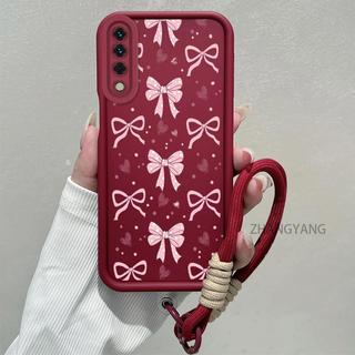 Ốp Lưng Cho huawei Y6P Y9 prime 2019 y9s Silicone TPU Mềm Vỏ Điện Thoại Thẩm Mỹ Đẹp Mới Thiết Kế Nơ Chống Sốc Và Thả Cho Bé Gái Dây Miễn Phí