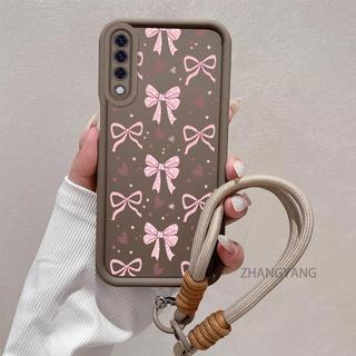 Ốp Lưng Cho huawei Y6P Y9 prime 2019 y9s Silicone TPU Mềm Vỏ Điện Thoại Thẩm Mỹ Đẹp Mới Thiết Kế Nơ Chống Sốc Và Thả Cho Bé Gái Dây Miễn Phí