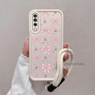 Ốp Lưng Cho huawei Y6P Y9 prime 2019 y9s Silicone TPU Mềm Vỏ Điện Thoại Thẩm Mỹ Đẹp Mới Thiết Kế Nơ Chống Sốc Và Thả Cho Bé Gái Dây Miễn Phí