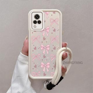 Ốp Lưng Dành Cho vivo V21 4G v20 Silicon TPU Mềm Vỏ Điện Thoại Thẩm Mỹ Đẹp Mới Thiết Kế Nơ Chống Sốc Và Thả Cho Bé Gái Dây Miễn Phí