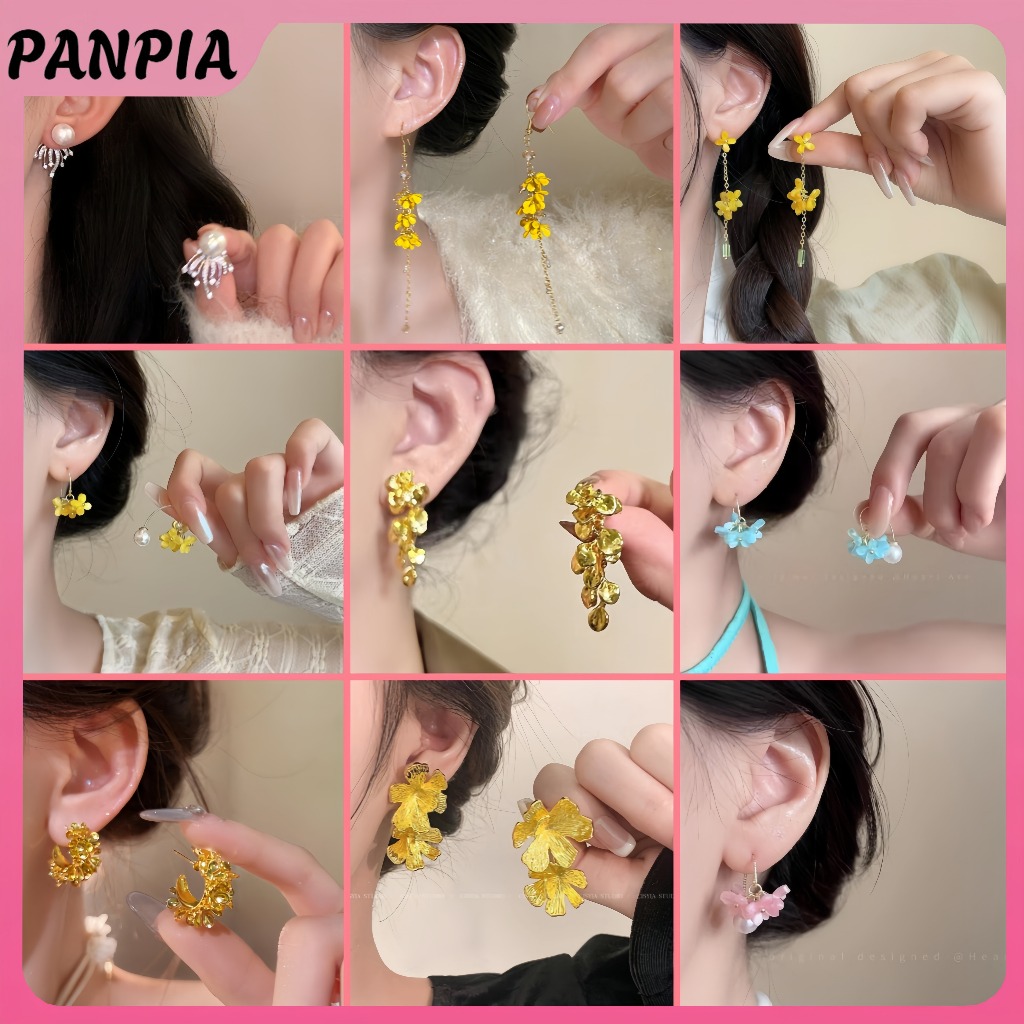 Mùa Hè Đầy Màu Sắc Độc Đáo Thiết Kế Dopamine Thả Tòn Ten Bông Tai Nữ Trang Sức Thời Trang Phụ Kiện