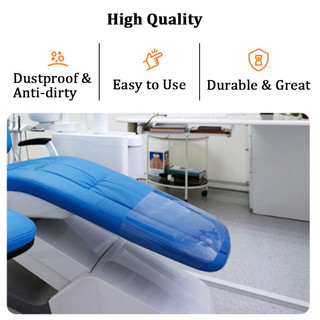 1PC Ghế nha khoa Pad trong suốt Dải đàn hồi Clip Pad Bảo vệ Thực hành Dustproof Foot Foot Pad có thể tái sử dụng