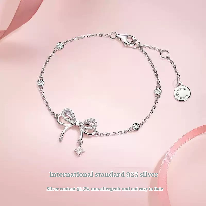 FANCIME Bướm Dream Vòng Tay Thiết Kế Nơ Sinh Nhật Tốt Nghiệp Quà Tặng Năm Mới Giáng Sinh Cho Bé [Dòng Nơ Thanh Lịch]