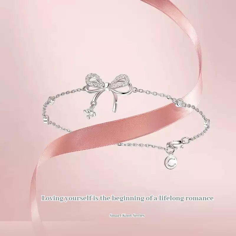 FANCIME Bướm Dream Vòng Tay Thiết Kế Nơ Sinh Nhật Tốt Nghiệp Quà Tặng Năm Mới Giáng Sinh Cho Bé [Dòng Nơ Thanh Lịch]
