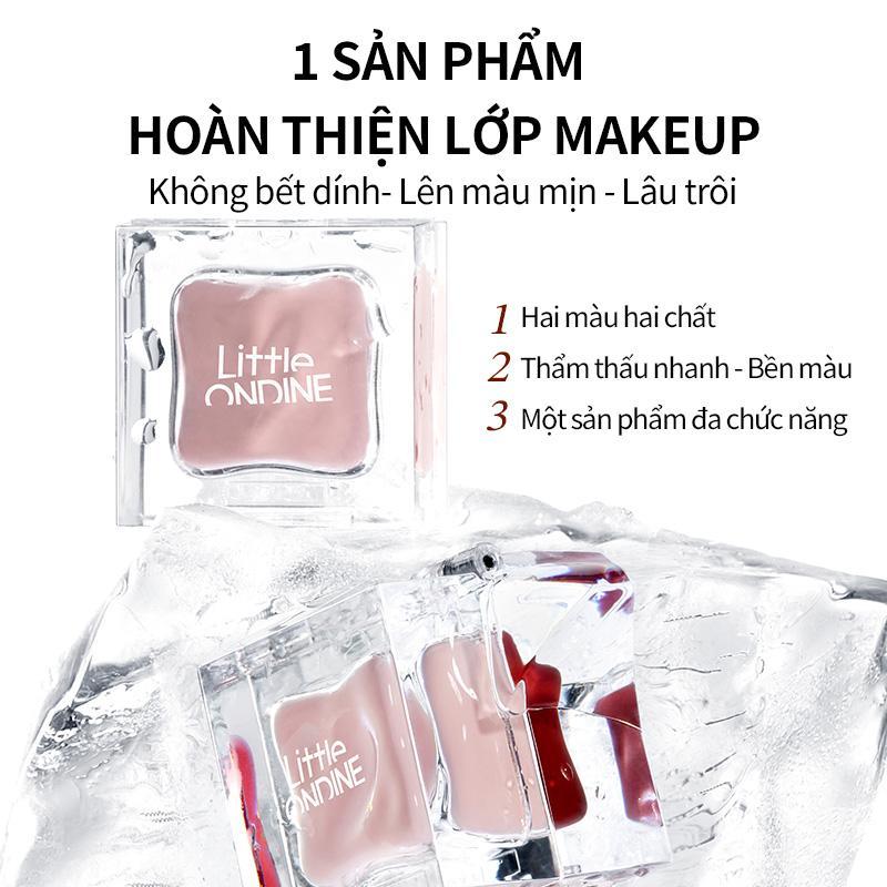 Little Ondine Son trang điểm mắt môi đa năng Ice Cube 3.8g
