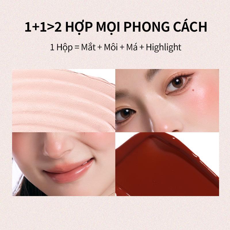 Little Ondine Son trang điểm mắt môi đa năng Ice Cube 3.8g