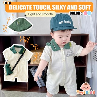 Khủng long sơ sinh Bé trai Cotton hoạt hình dễ thương vừa vặn mềm mại và áo liền quần (0-24 tháng)