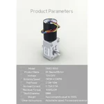 58480-3650 Worm Gear DC Motor 12V24V Trục ngắn đôi Mô-men xoắn cao 70KG.CM Với động cơ tự khóa phía trước và lùi 6RPM-470RPM Động cơ không chổi than có thể điều chỉnh — ảnh 8