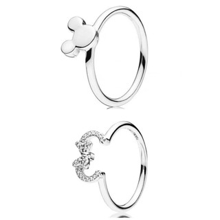 Sản phẩm mới 2025 - Love Clover Mickey Wireless Light Hollow Ring dành cho nữ