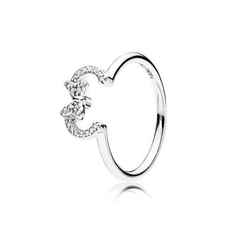 Sản phẩm mới 2025 - Love Clover Mickey Wireless Light Hollow Ring dành cho nữ