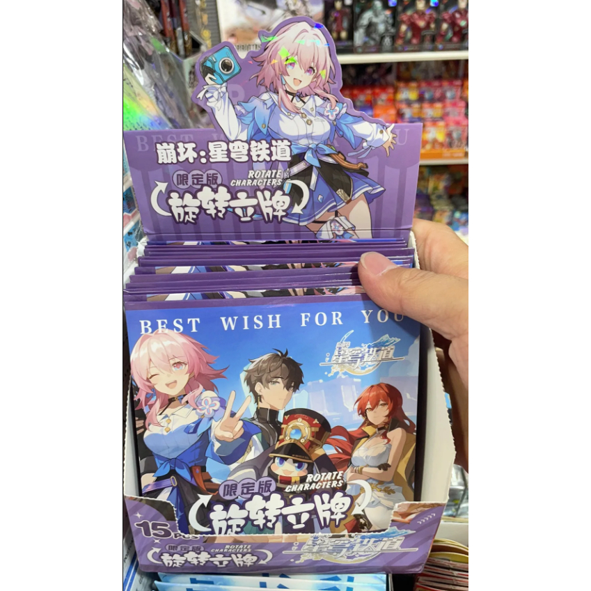 Honkai: Star Rail Xoay Acrylic Standee Blind Box Set - 15 Thiết Kế Độc Đáo Trò Chơi Anime Để Bàn Nhân Vật Bộ Sưu Tập