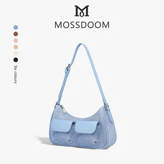 MOSSDOOM Liora Bag Túi đeo vai màu trơn thời trang mùa hè phong cách Hàn Quốc