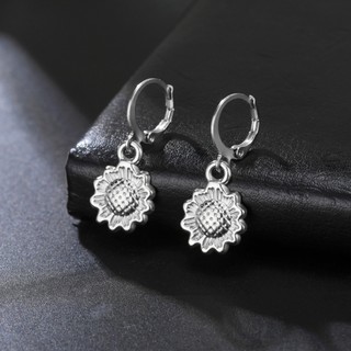SKYRIM Charm Hoa Hướng Dương Thả Bông Tai Nữ Bé Gái Thép Không Gỉ Trang Sức Thời Trang Quà Tặng