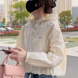 Áo khoác nylon mỏng có mũ trùm đầu thời trang Hàn Quốc dành cho nữ