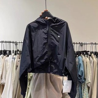 Áo khoác nylon mỏng có mũ trùm đầu thời trang Hàn Quốc dành cho nữ