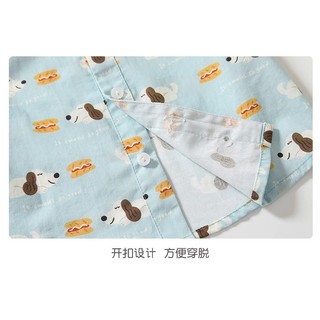 Mùa hè Hàng Mới Về Áo liền quần Bé Trai In Hình Chú Chó Con 2 Chiếc Mềm Mại Thoải Mái (Quần Áo Trẻ Em)