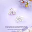 FanciMe Bông tai Wisteria Bloom tinh tế Bông tai sang trọng tối giản bằng bạc Sterling [Dòng hoa Wisteria]