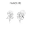 FanciMe Bông tai Wisteria Bloom tinh tế Bông tai sang trọng tối giản bằng bạc Sterling [Dòng hoa Wisteria]