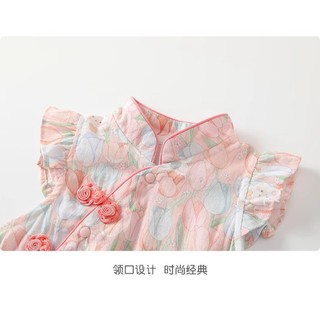 Bé Sơ Sinh Bé Gái Mùa Hè Cottom Áo Liền Quần Dễ Thương Hoa Hồng Tay Ngắn Quần Áo Liền Quần Cho Bé (0-24 Tháng)