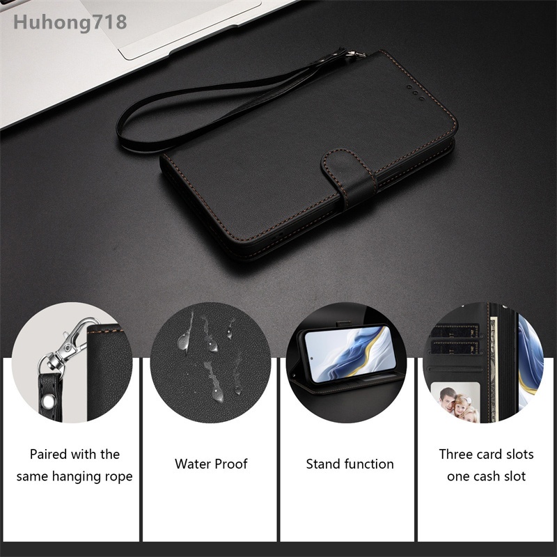 Ốp Lật Cho Iphone SE 2 3 4 2020 2022 2024 X XS XR 6 6S 7 8 Plus 11 12 Pro Max Ví Da Sang Trọng Khe Cắm Thẻ Vỏ Điện Thoại Bảo Vệ