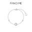 FanciMe Vòng tay bạc trắng tinh tế dành cho nữ Quà tặng lấp lánh rực rỡ sang trọng dành cho bạn gái [Star Dot Series]