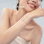 FanciMe Vòng tay bạc trắng tinh tế dành cho nữ Quà tặng lấp lánh rực rỡ sang trọng dành cho bạn gái [Star Dot Series]