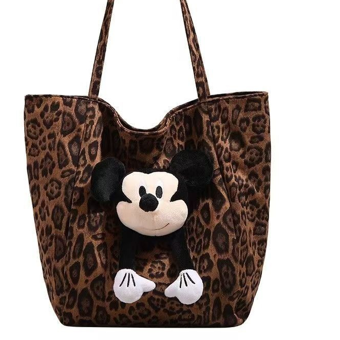 Túi Tote in hình con báo Mickey ba chiều dễ thương