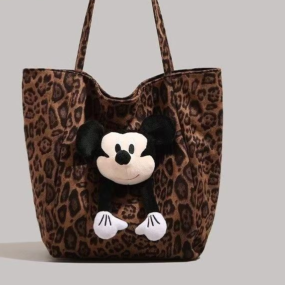Túi Tote in hình con báo Mickey ba chiều dễ thương