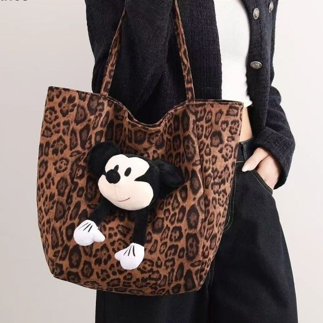 Túi Tote in hình con báo Mickey ba chiều dễ thương