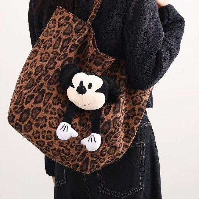 Túi Tote in hình con báo Mickey ba chiều dễ thương