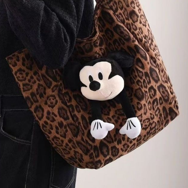 Túi Tote in hình con báo Mickey ba chiều dễ thương