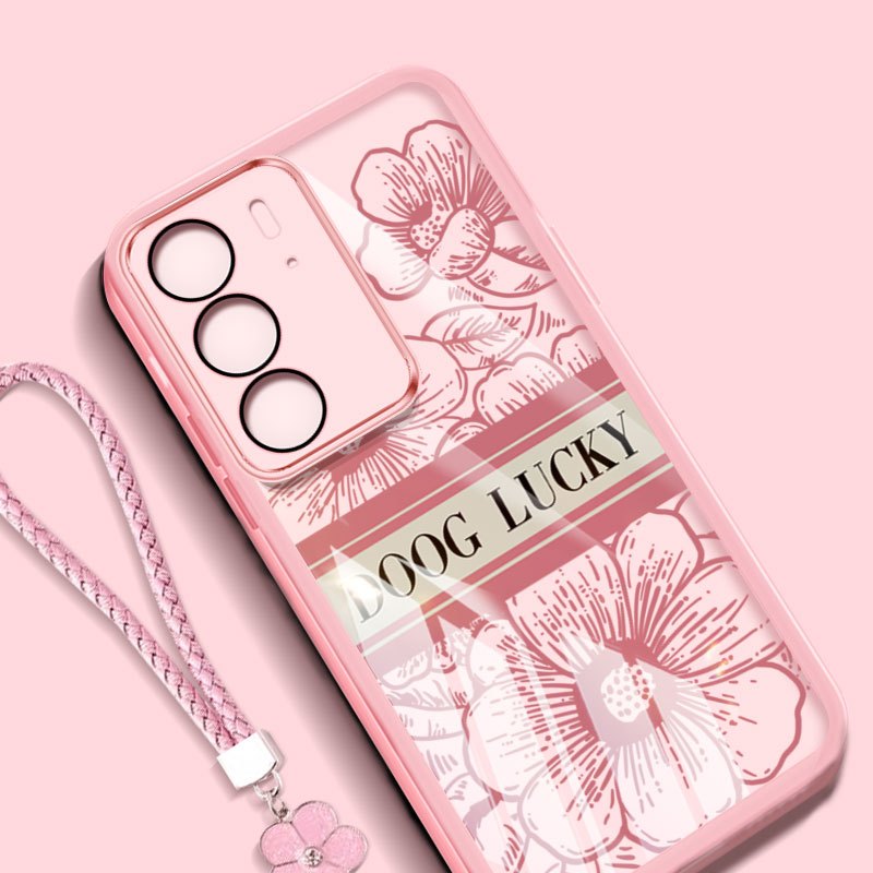 Ốp Điện Thoại YBD Cho OPPO A5 2025 5G A5i Pro Sáng Tạo Retro Hoa Camellia Dây Buộc